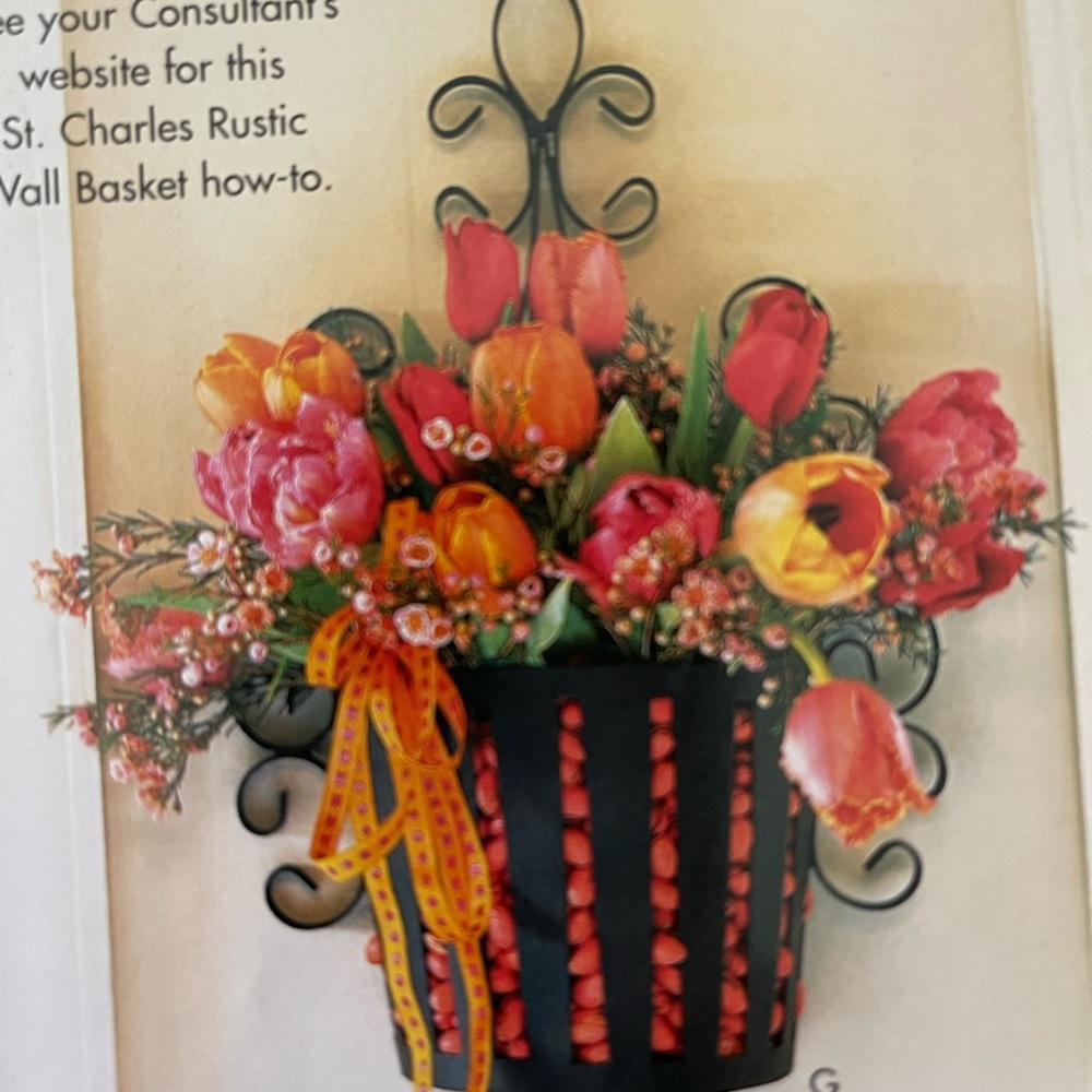 Southern Living at Home St. Charles Rustic Wall Basket